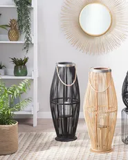 Lantern TAHITI 72 cm Bamboo Black_858580
