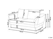 Sohva 2-istuttava KJAER Chenille Ruskeanharmaa_1006910