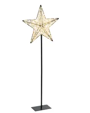 Ulkokoriste LED-valo SANNAN 110 cm Tähti Musta_1031819