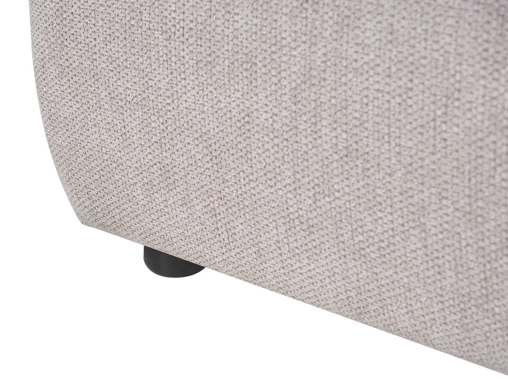 Ottoman Bed BONIFACIO Faux Linen Grey 160 x 200 cm (EU King Size)_1064292