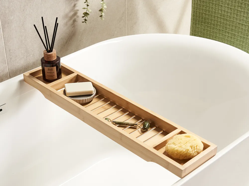 Bathroom Tray CAUCA Bamboo Light Brown