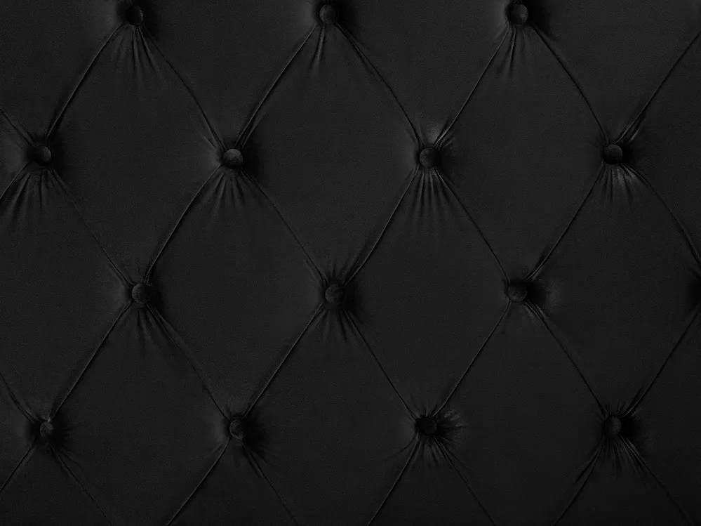 Sänky Sametti AYETTE 160 x 200 cm Musta_832100