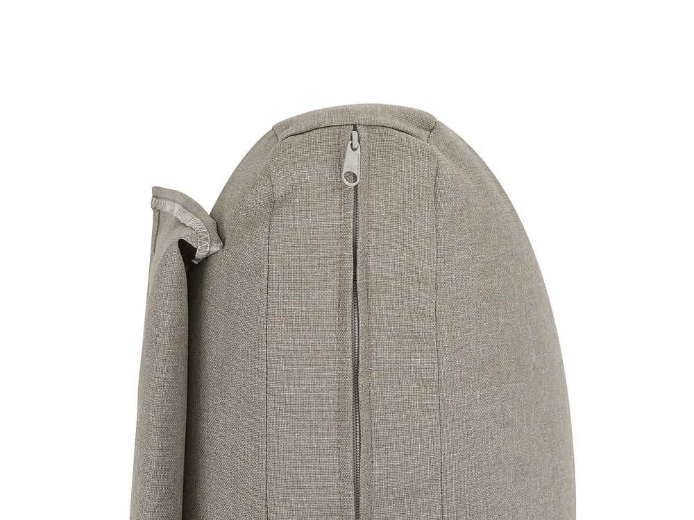Trädgårdshörnsoffa med bord 5-sits FIVIZZANO Akaciaträ Beige_1159276