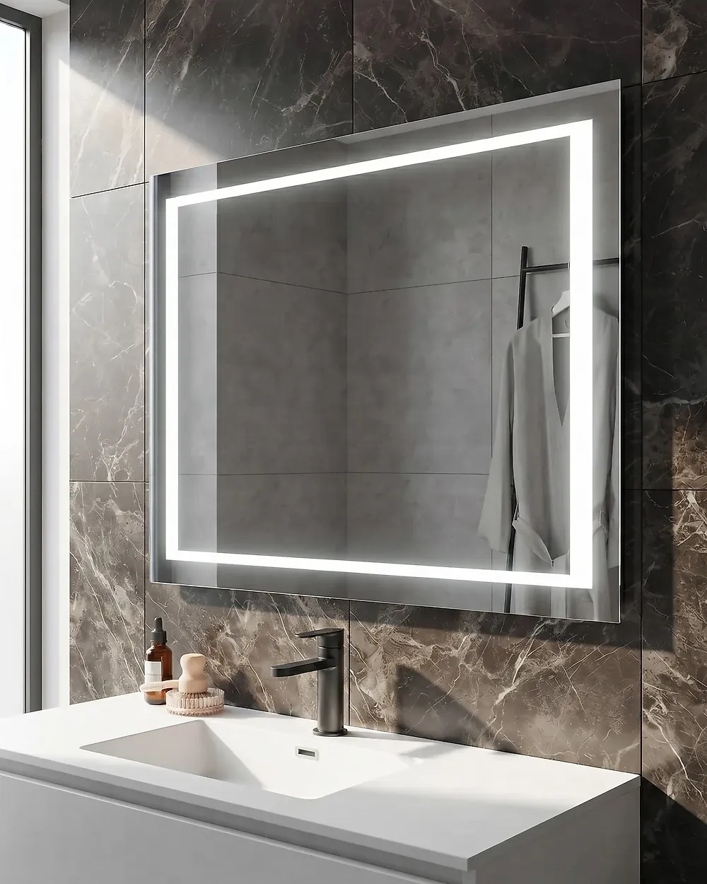 Kylpyhuoneen LED-peili EYRE 80 cm 60 cm Hopea_1179282