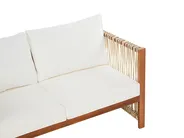 Garden Lounge Set with Table 4 Seater ANTRIA Acacia Wood Beige_926378
