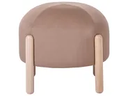 Footstool HELEN Velvet Light Brown_1066987