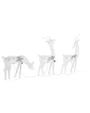 Ulkokoriste LED-valo ANGELI 92/85/49 cm Poro Valkoinen_812414