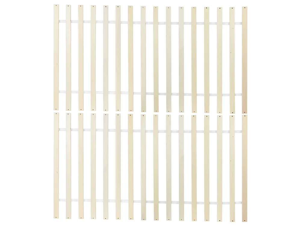Säng med lamellram Furu SABRAN 180 x 200 cm Vit_1061355