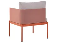 Loungesett til hagen med bord 2-seters TERRACINA Metall Oransje_826676
