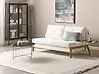 Sofa Bed 2 Seater EDLAND Boucle Off-White
