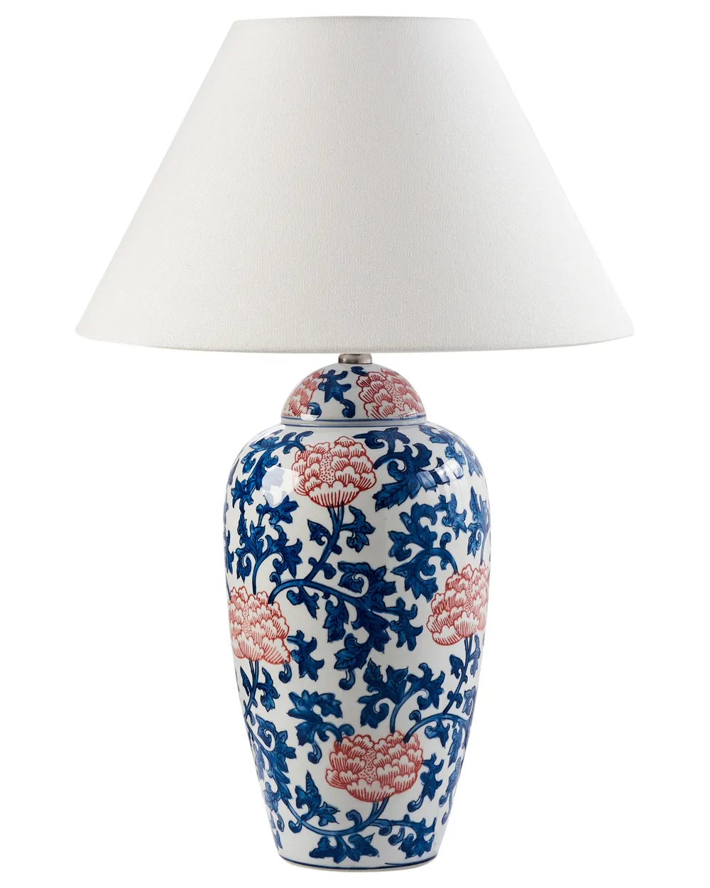 Table Lamp VERUSA Porcelain White/ Blue