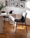 Set of 2 Dining Chairs PITSBURG  Black