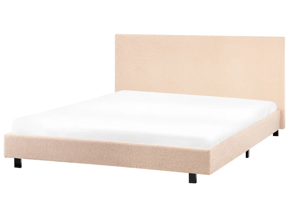 Vattensäng Bouclé ALBI 160 x 200 cm Beige_972033