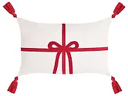 Set of 3 Decorative Cushions XAVIA 30 x 50 cm 45 x 45 cm White Christmas Motif_1164606