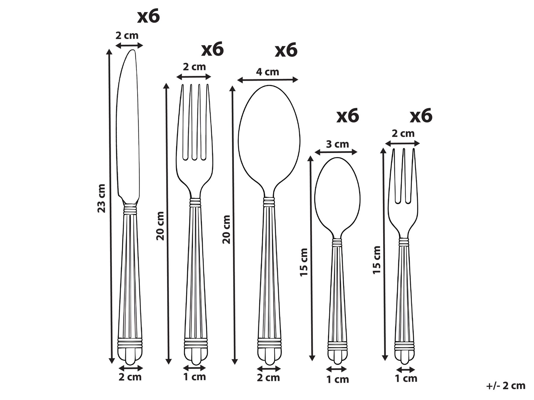 30-Piece Cutlery Set GARGANELLI Gold_1184559