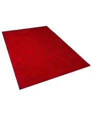Matta med lång lugg DEMRE Röd 140 x 200 cm_715115