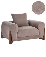 Armchair VINLIDEN Boucle Brown_1048439