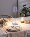 Wireless LED Table Lamp BACEIRO Metal Light Violet