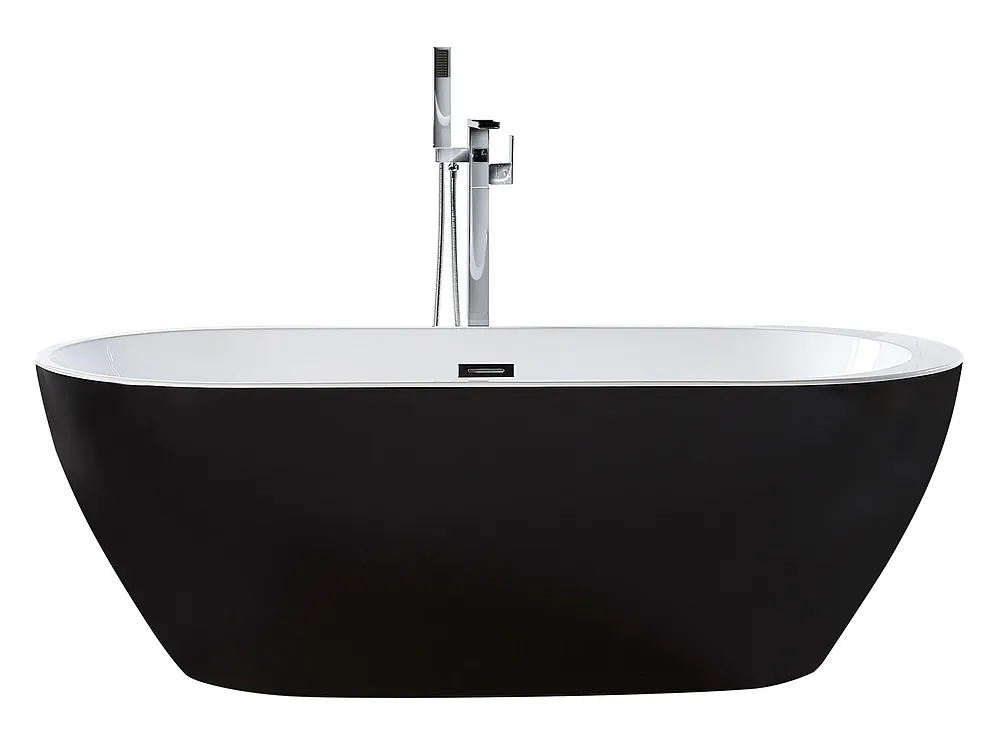 Freestanding Bathtub NEVIS 1500 x 750 mm Black_1150257