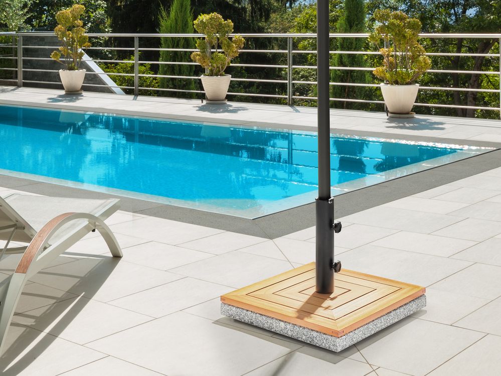 Parasol Base CECCANO Square Brown 21 kg
