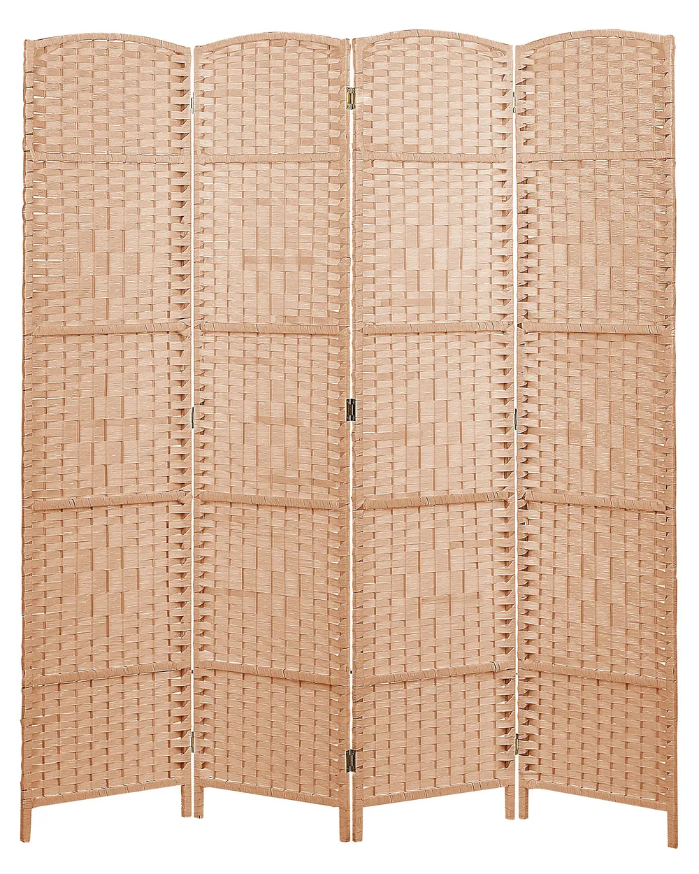 4 Panel Room Divider LAPPAGO 163 cm 170 cm Natural_874023