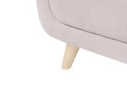 Sofa 2 Seater HABO with Ottoman Fabric Taupe_1077163