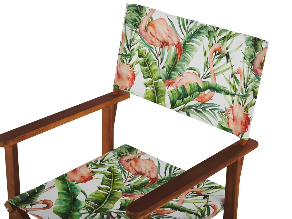 Set of 2 Garden Chair Replacement Fabrics CINE Pink_819463