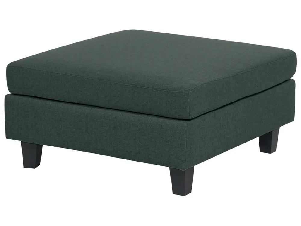 Modular Corner Sofa 4 Seater UNSTAD with Ottoman Fabric Dark Green Left Hand_925487