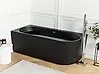 Hörnbadkar GOCTA 1700 x 800 mm Svart Högervänd