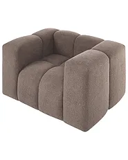 Lenestol ANTOLA Bouclé Gråbrun_1161669