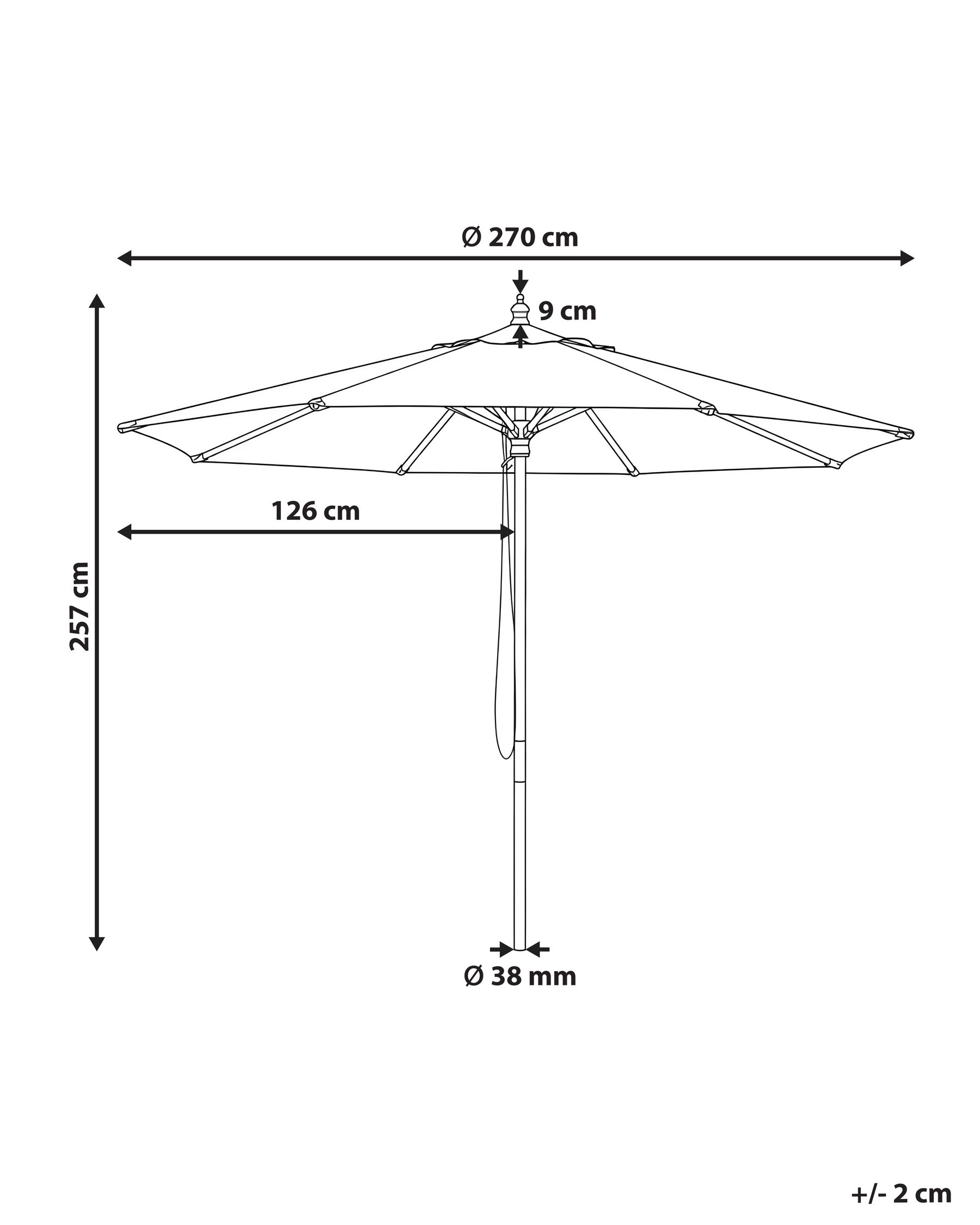 Market Parasol 270 cm TOSCANA White_1077839