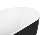 Fristående badkar ROTSO 1700 x 800 mm Svart/ Vit_811211