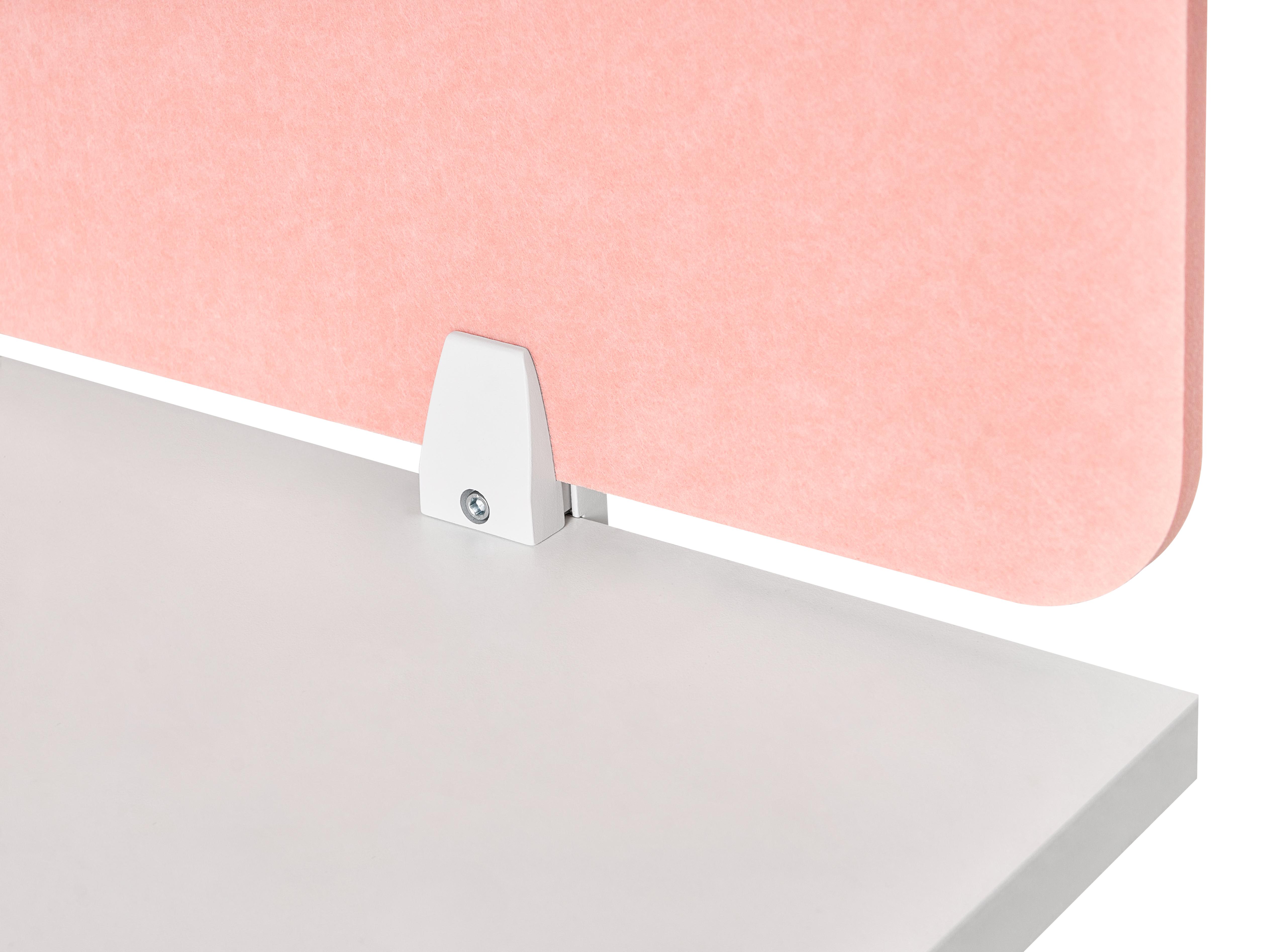Desk Screen SPLIT 160 x 50 cm Peach Pink_1050630