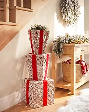 Joulukoriste LED-valo HUMPPILA 87 cm Joululahja Valkoinen_1177954