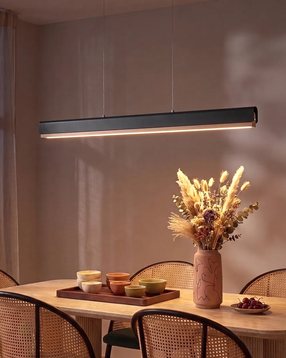 LED Pendant Lamp MARA Metal Black
