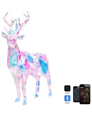 Outdoor Decoration Smart LED with App POLARIS 90 cm Reindeer Multicolour_887159