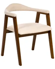 Set med 2 matstolar ONECO Trä Brun/ Ljusbeige_1014066