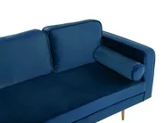 Right-Hand Chaise Longue MIRAMAS Velvet Navy Blue_739188