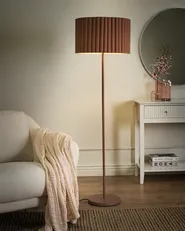 Golvlampa LOURENS Metall Ljusbrun_1000850
