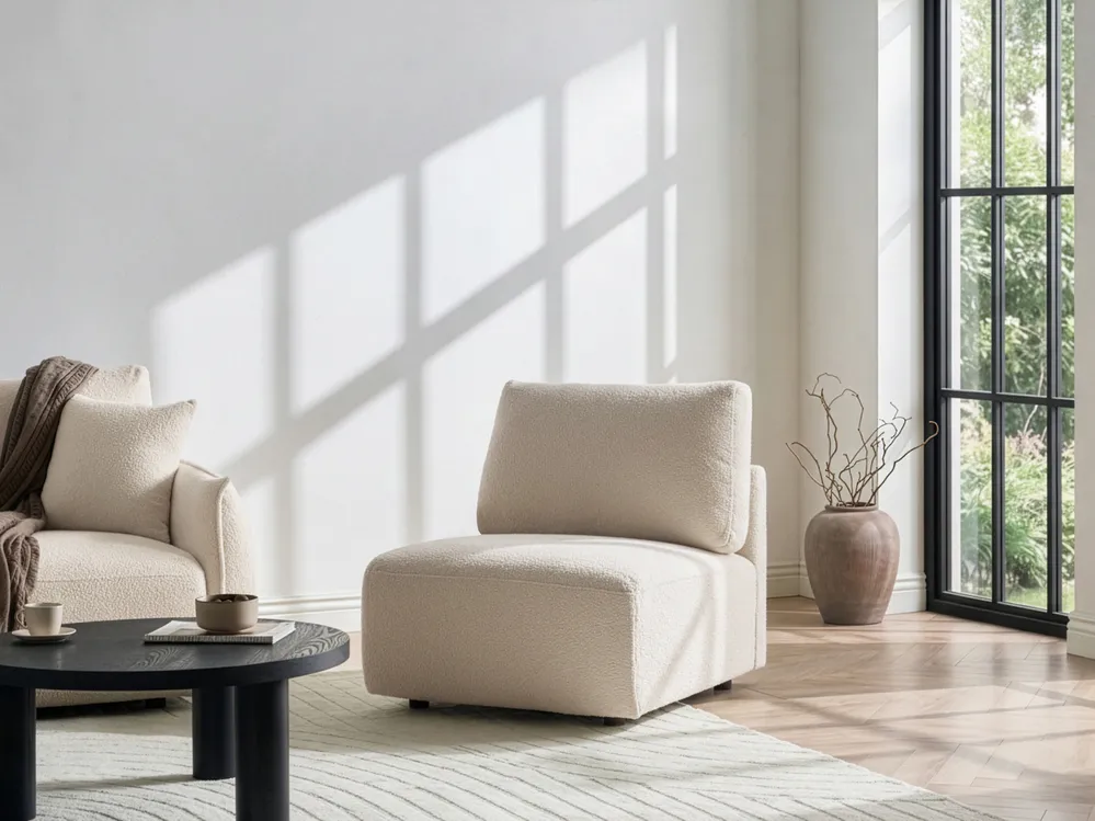 1-Seat Section MESNALI Boucle Off-White