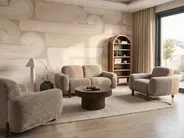 Soffgrupp 4-sits ODNES Bouclé Taupe_1052958