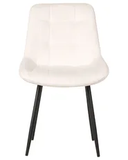 Set med 2 matstolar MELROSE Sammet Off-White_901951