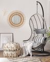 Hanging Chair with Stand PINETO PE Rattan Grey