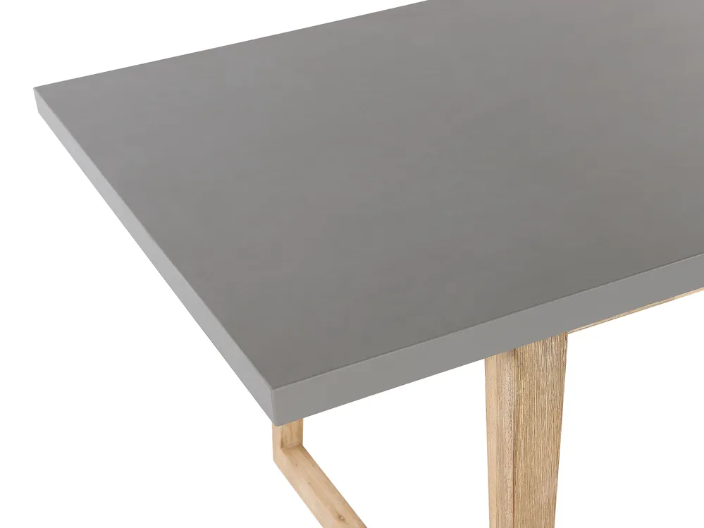 Garden Dining Table ORIA 180 cm 90 cm Concrete Grey_804551