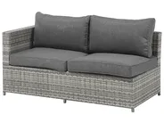 Garden Corner Sofa with Table 4 Seater AVOLA PE Rattan Grey Left Hand_704699
