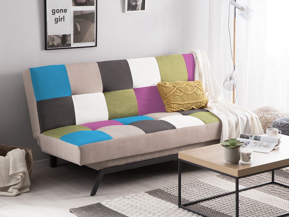 Sovesofa 3-seter LEEDS Flerfarget