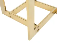 Side Table CRYSTAL Tempered Glass Gold_734951