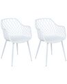 Set of 2 Dining Chairs NASHUA II White