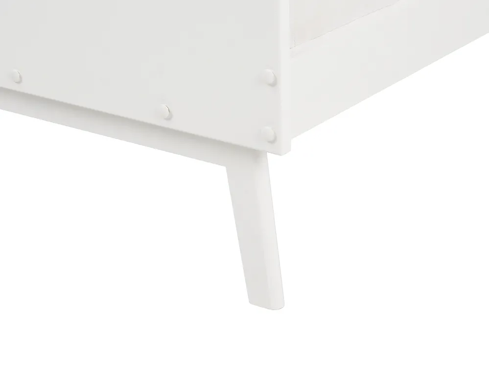 Säng med lamellram Furu BONNAC 90 x 200 cm Vit_911542