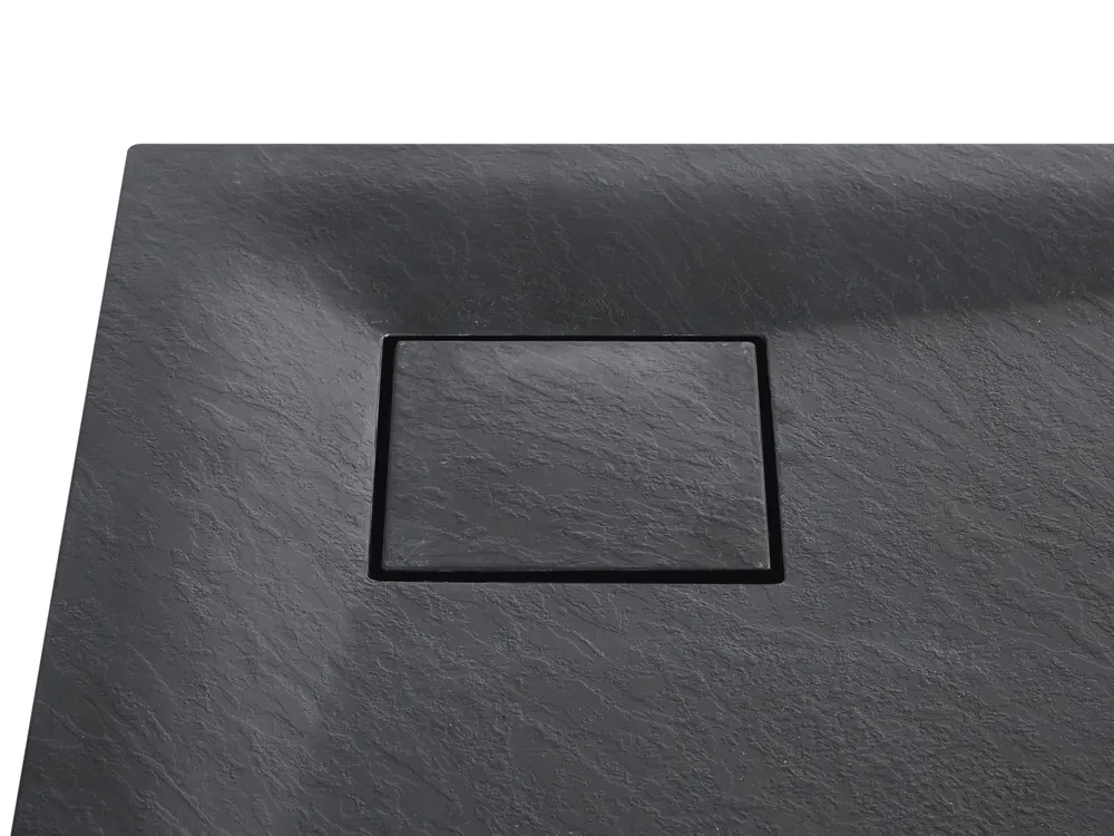 Duschkar PARON 80 x 80 x 3 cm Svart_968646